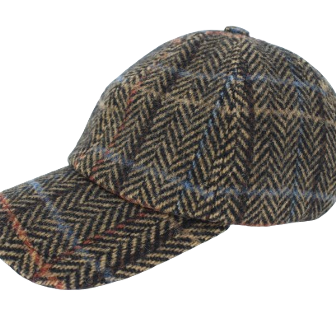 Baseball Cap Herringbone Mix Brown AM Just Burel 1