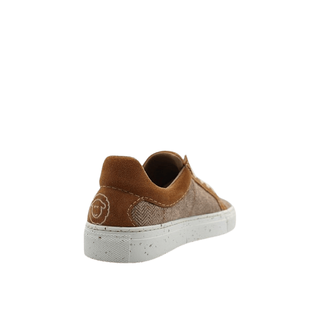 Brown Herringbone Wool Summer Sneakers Just Burel