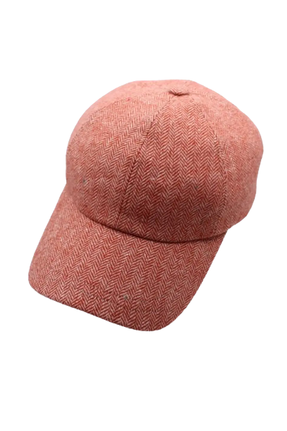 Baseball Cap Red Herringbone Just Burel 1