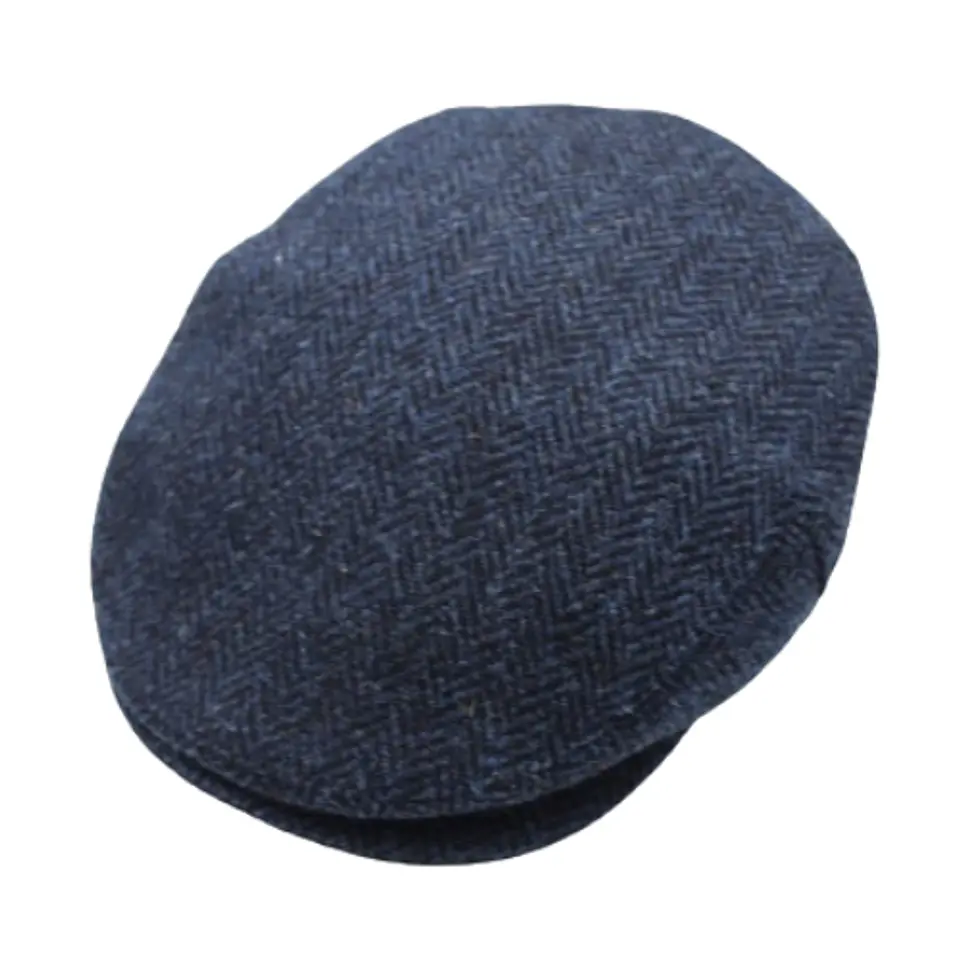 Flat Cap Espinha Azul Escuro Peacky Just Burel 2