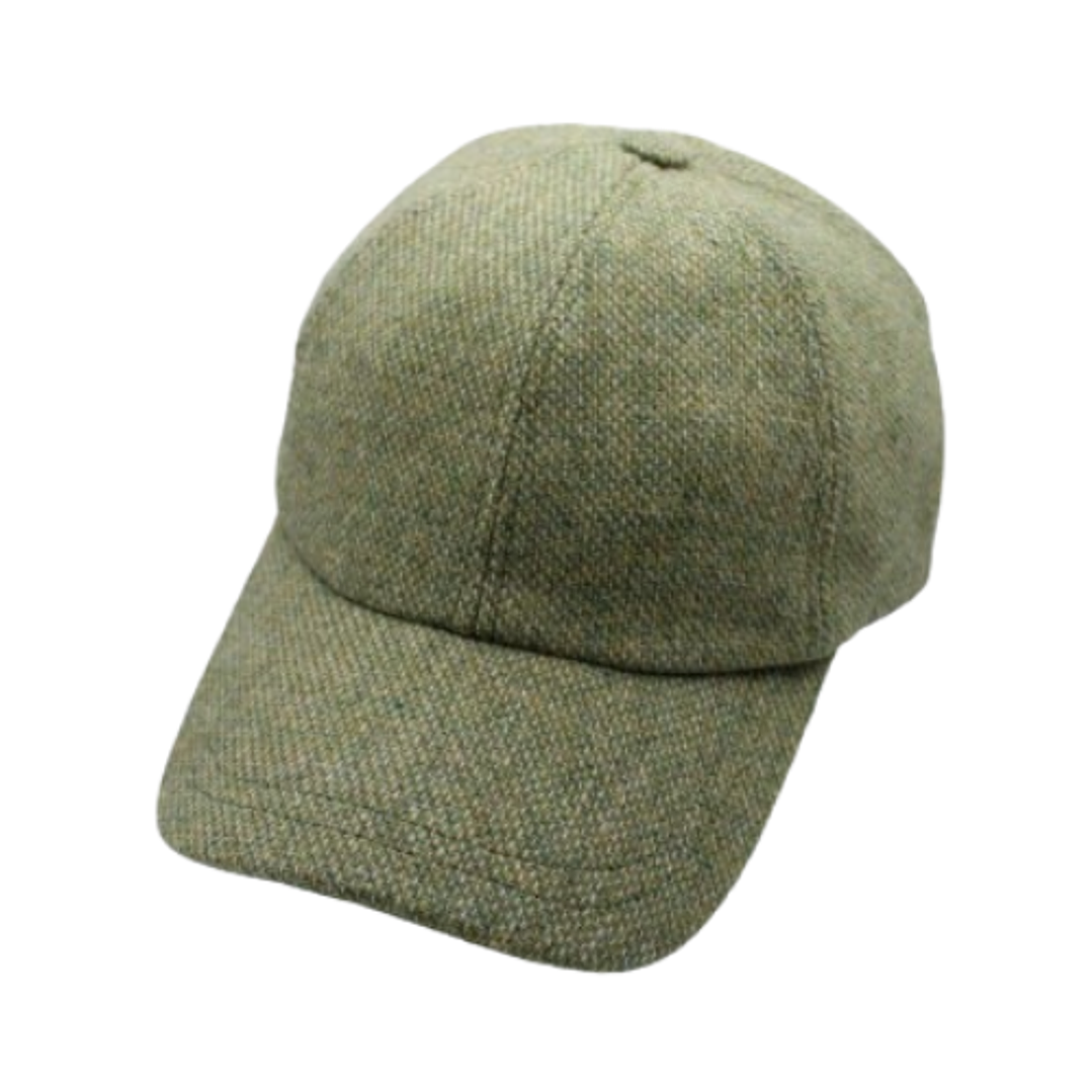 Baseball Cap Plain Green Piquet just Burel 1