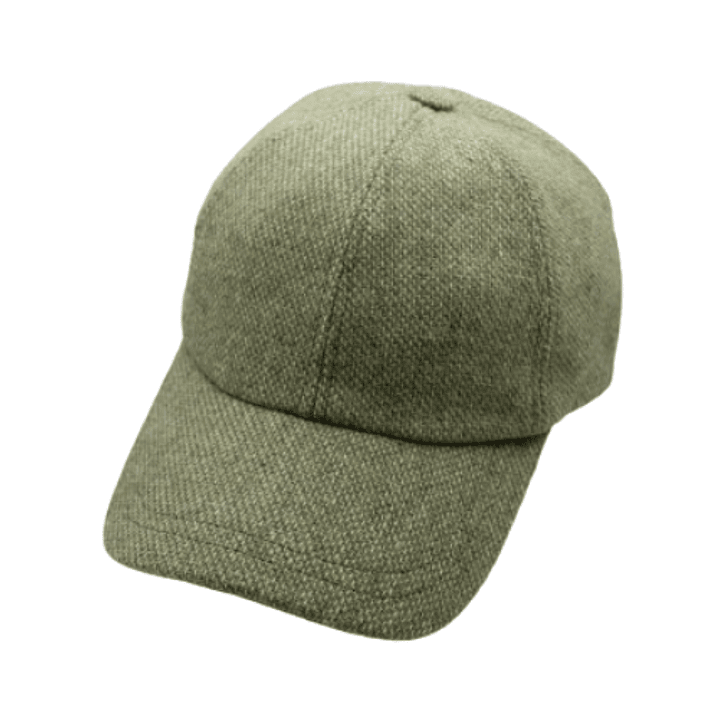 Baseball Cap Plain Green Piquet just Burel 1