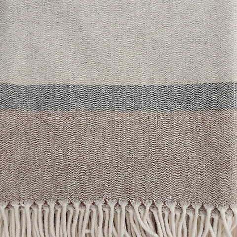 Wool Blanket Herringbone 001 Just Burel