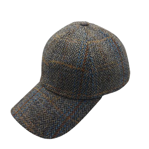 Grey Herringbone Stripe Cobalto Blue Just Burel