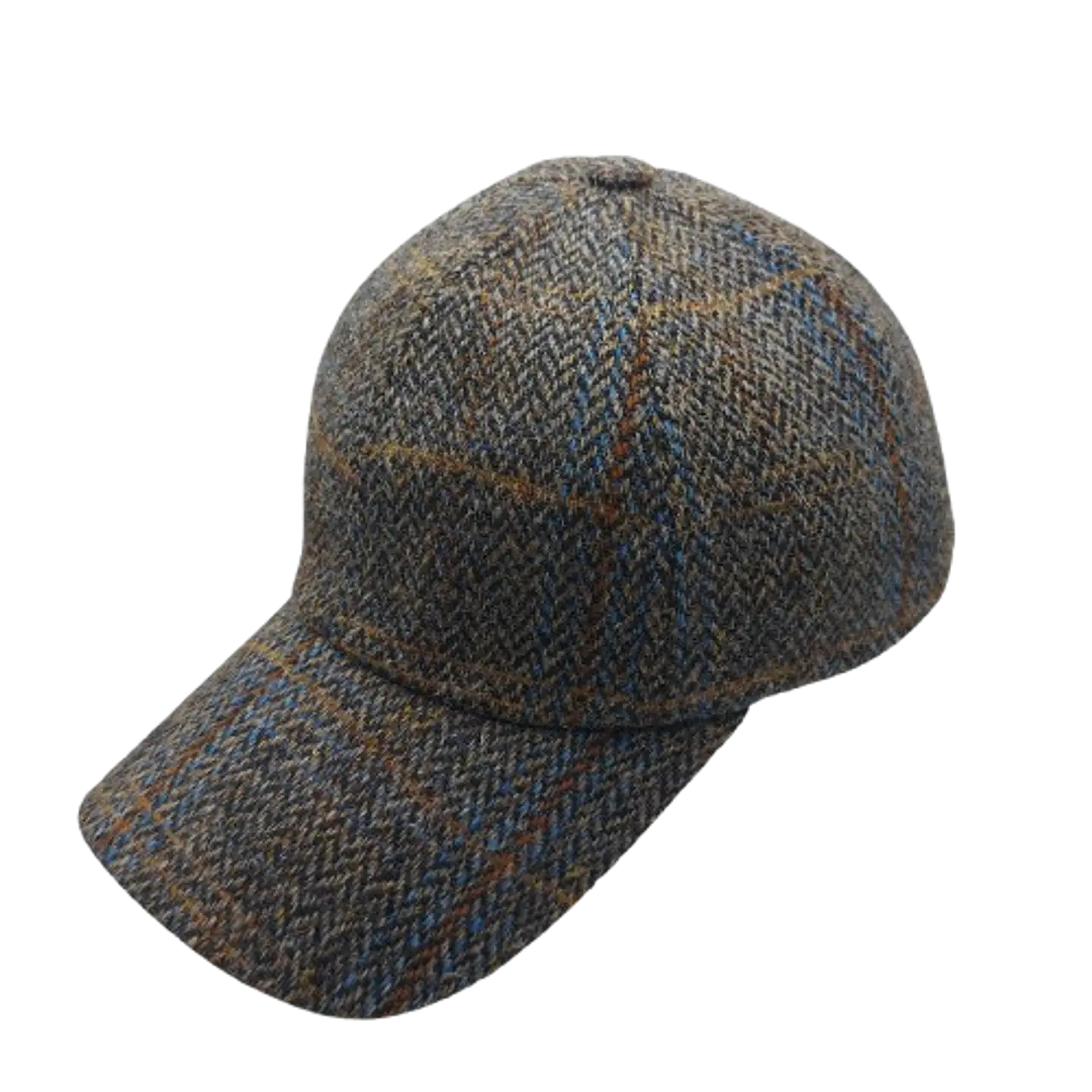 Grey Herringbone Stripe Cobalto Blue Just Burel 1