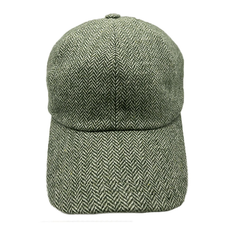 Baseball Cap Herringbone Light Green AM Just Burel 2