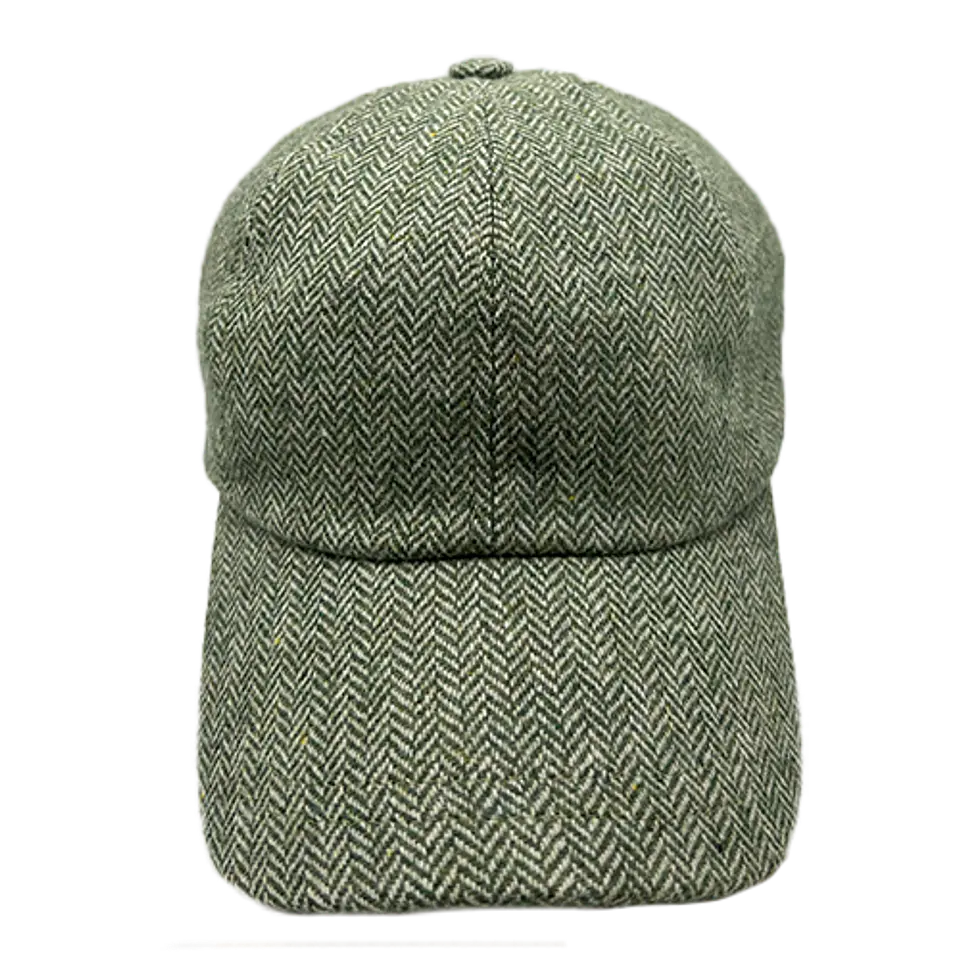 Baseball Cap Herringbone Light Green AM Just Burel 2