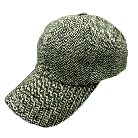 Baseball Cap Herringbone Light Green AM Just Burel