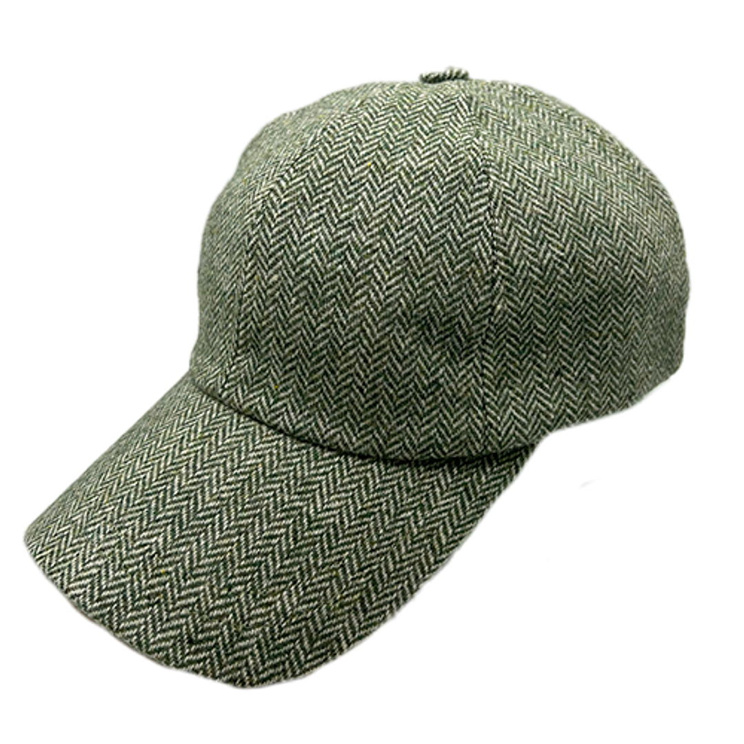 Baseball Cap Herringbone Light Green AM Just Burel 1