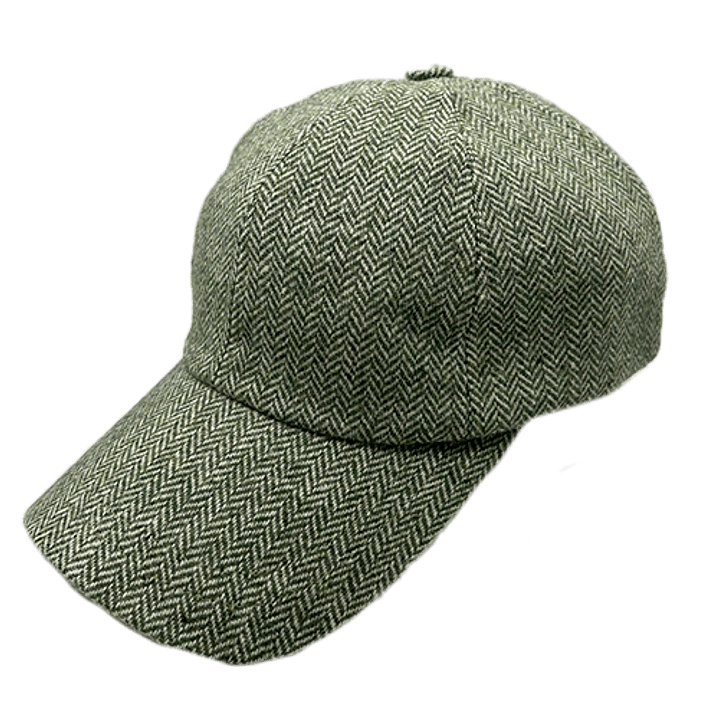 Baseball Cap Herringbone Light Green AM Just Burel 1