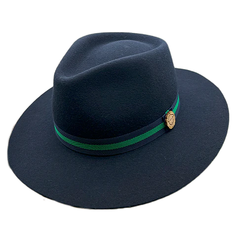Wool Fedora Hat Navy Blue Just Burel
