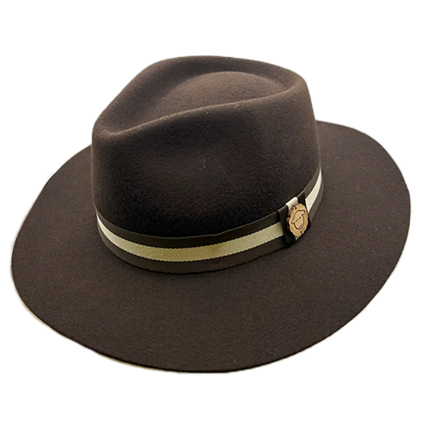 Wool Fedora Hat Dark Brown Just Burel 1