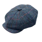 Peaky Blinder Dark Blue Red Stripe Twill Just Burel - thumbnail 2