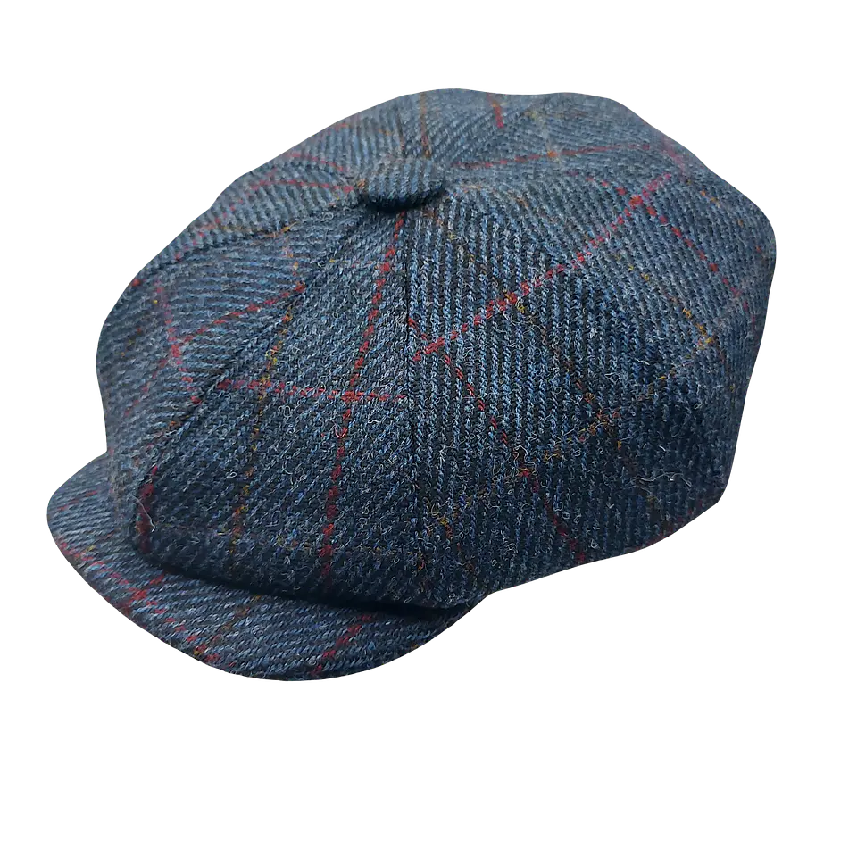 Peaky Blinder Dark Blue Red Stripe Twill Just Burel 2