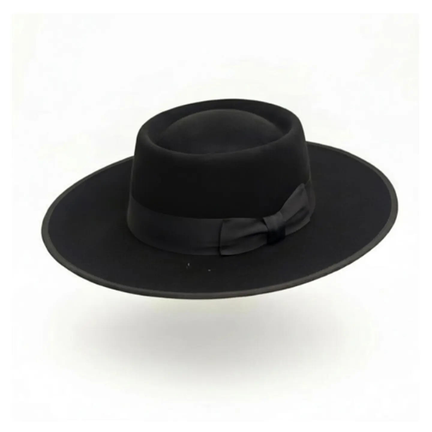 Portuguese Hat in Black Merino Wool Felt | Just Burel 1
