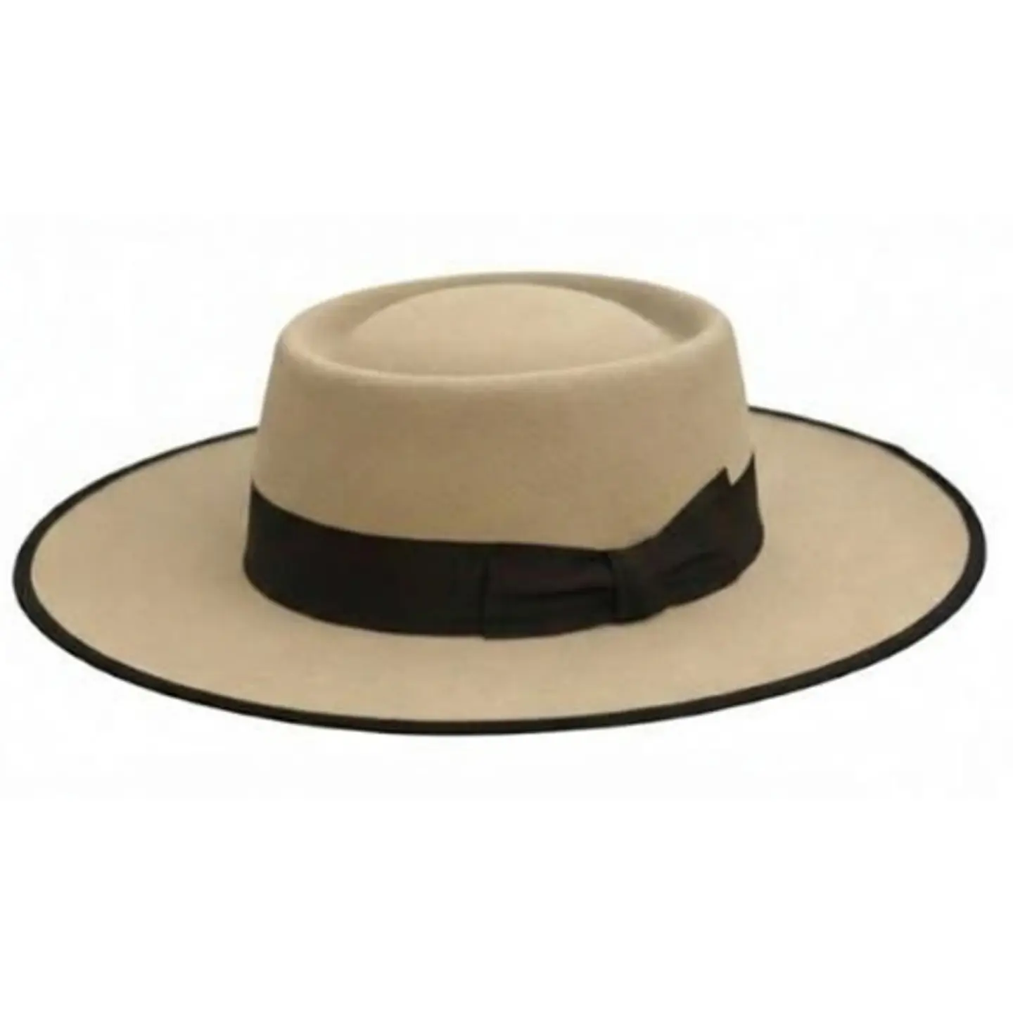 Portuguese Hat in Light Beige Merino Wool Felt | Just Burel 1