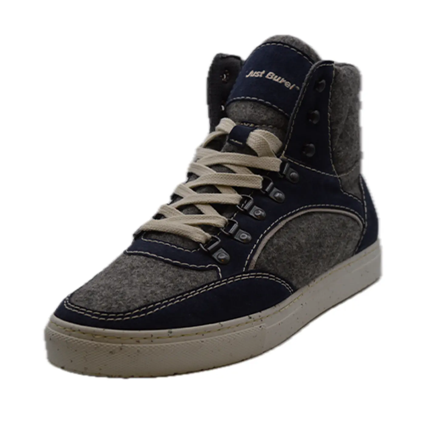 Bota Lã Cinza Azul Marinho Just Burel 1
