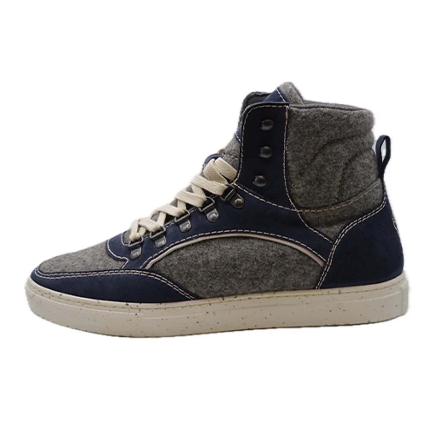 Bota Lã Cinza Azul Marinho Just Burel 2