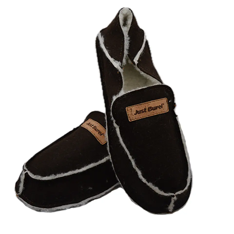 Pantufo Lã Castanho Just Burel 1