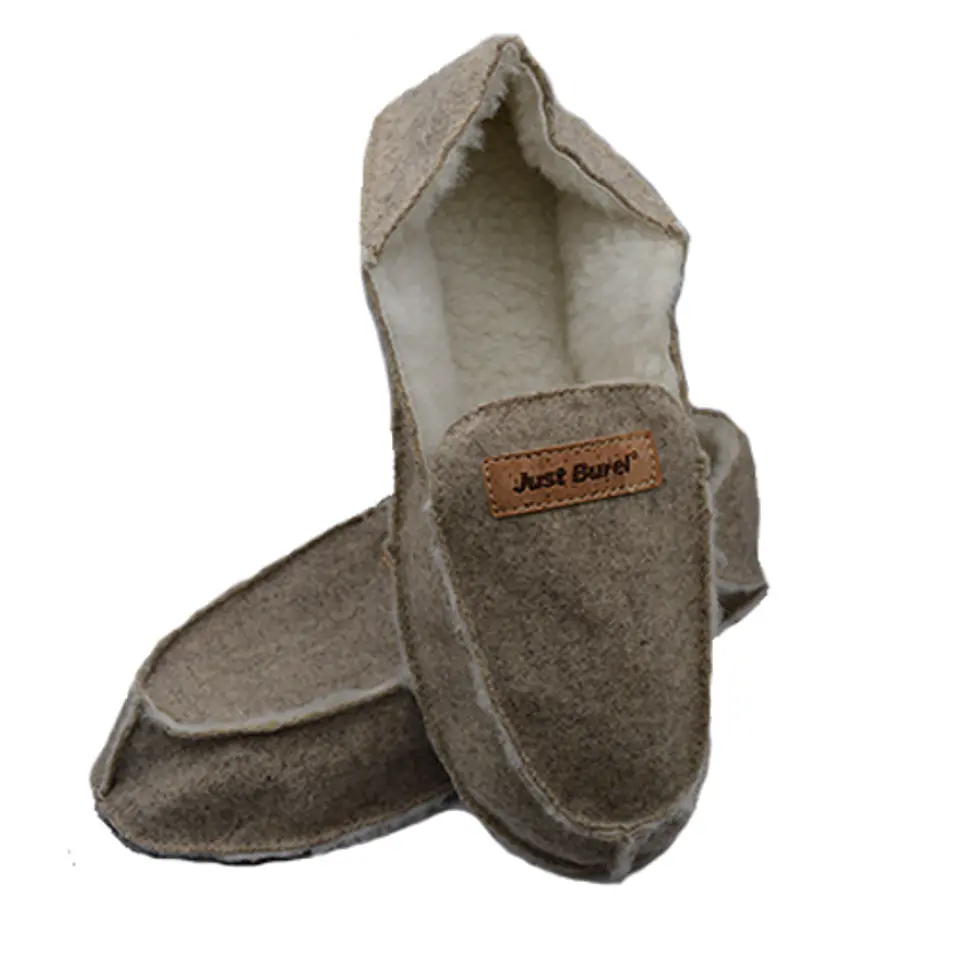 Pantufo Lã Beige Just Burel 1