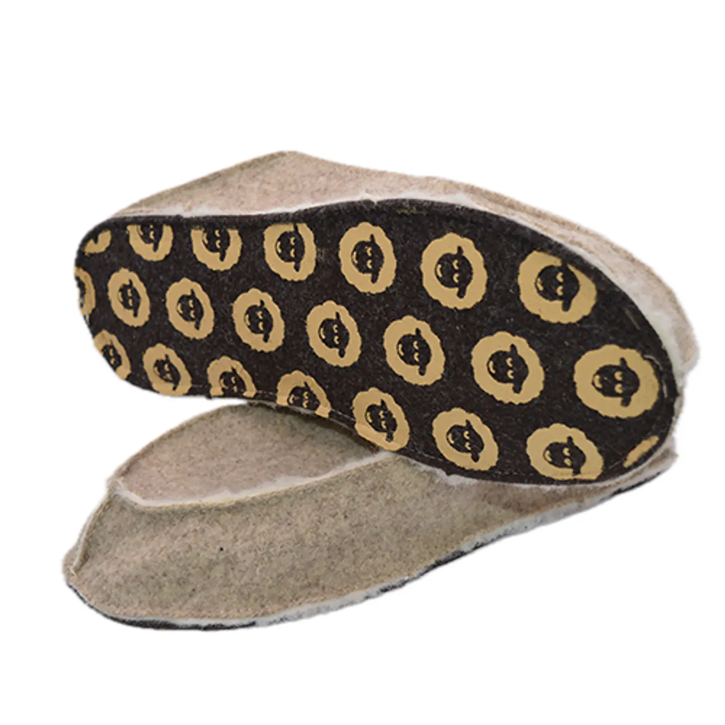 Pantufo Lã Beige Just Burel 2