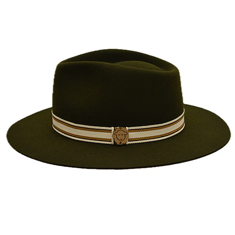 Wool Fedora Hat Dark Green Just Burel