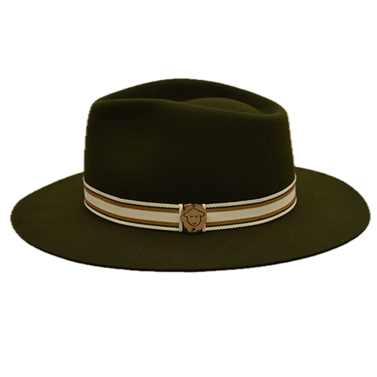 Wool Fedora Hat Dark Green Just Burel 1