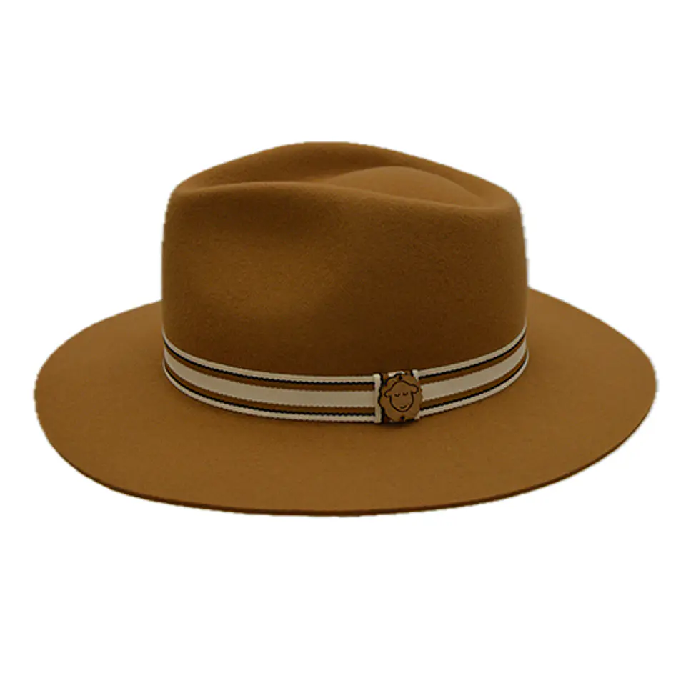 Fedora Wool Merino Felt Bege Just Burel 1
