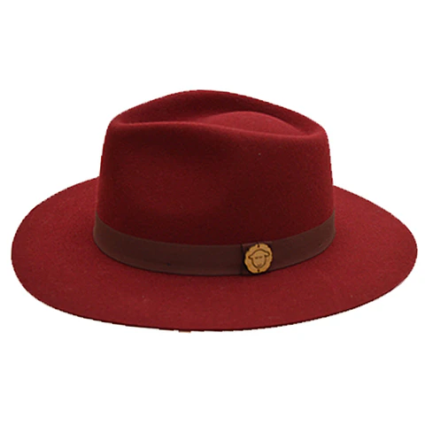Fedora Wool Merino Felt Bege Just Burel