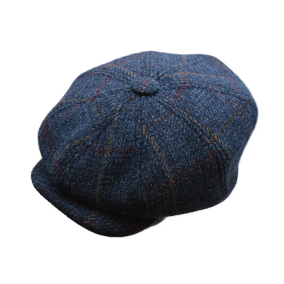 Peaky Blinder Dark Blue Red Stripe Twill Just Burel 1