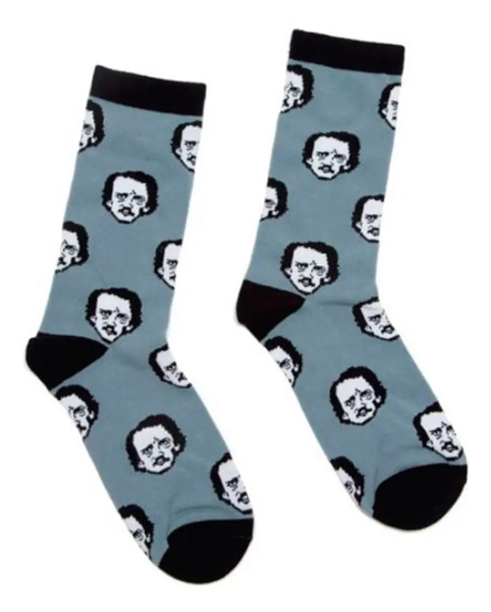 Calcetines Diseño, Edgar Allan Poe,  Poe Ka Dot  1