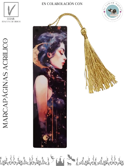 Marcapáginas Acrilico - Dama de Luna