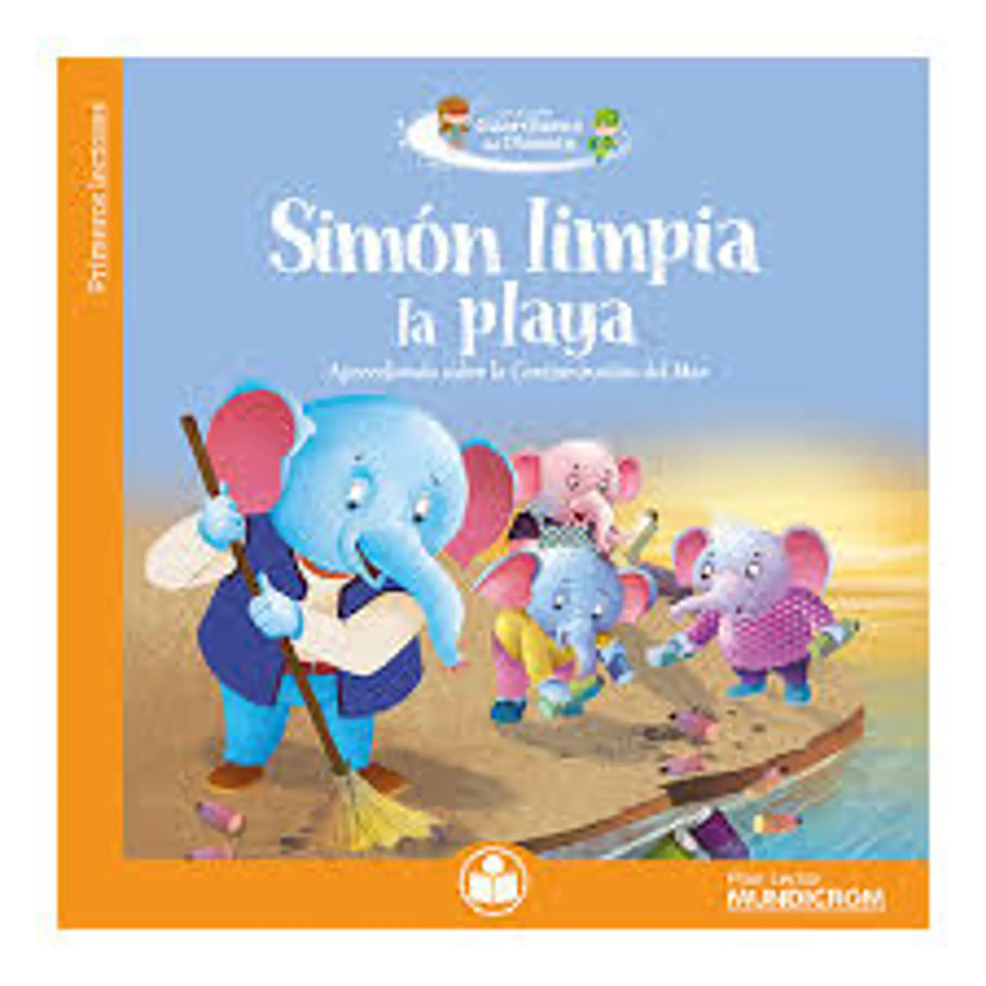 Simón limpia la playa. Mundicrom 1