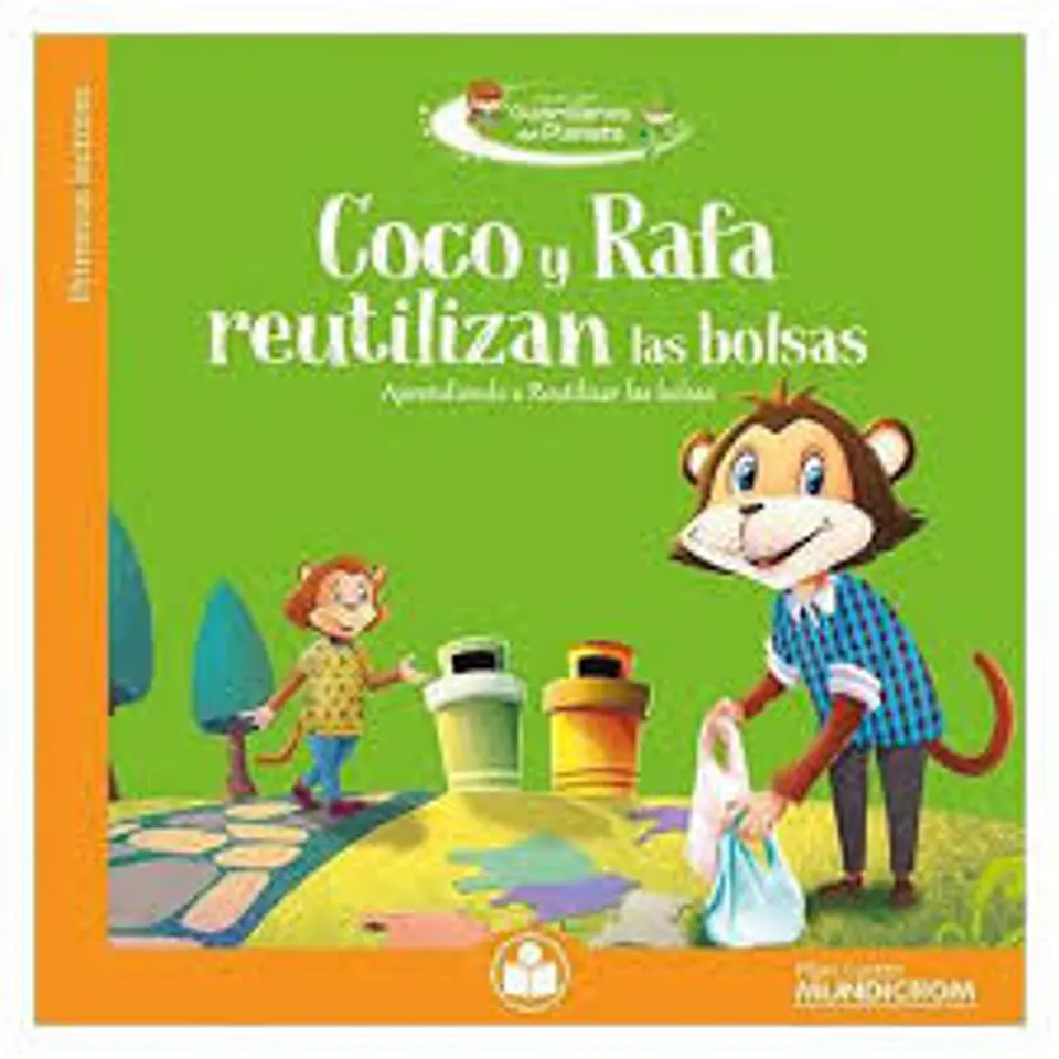 Coco y Rafa reutilizan las bolsas. Mundicrom 1