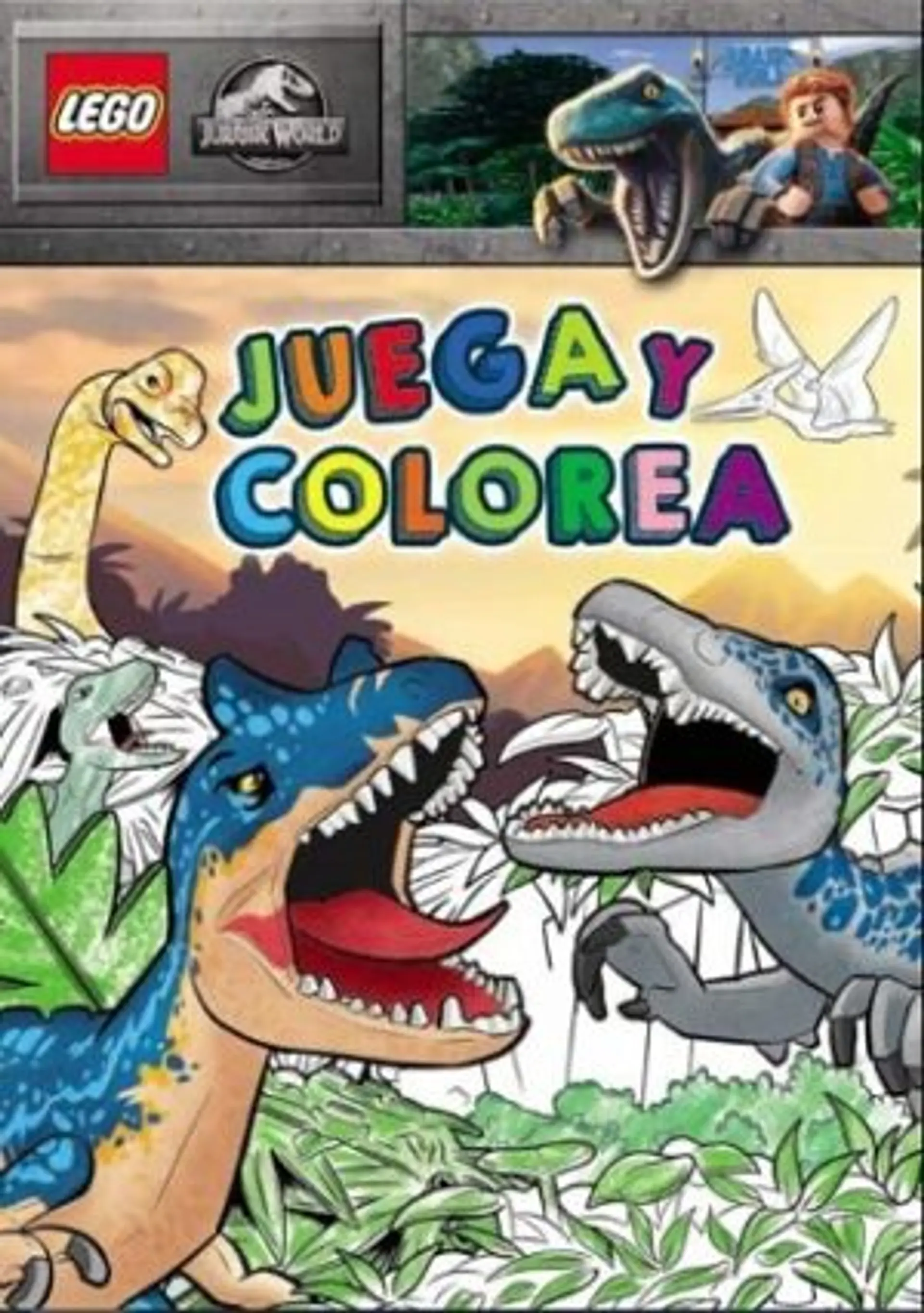 Lego. Jurassic World. Juega y colorea 1