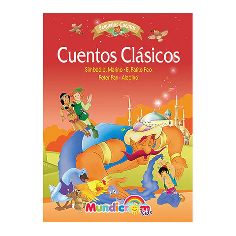 CUENTOS CLASICOS SIMBAD EL MARINO- EL PATITO FEO- PETER PAN- ALADINO