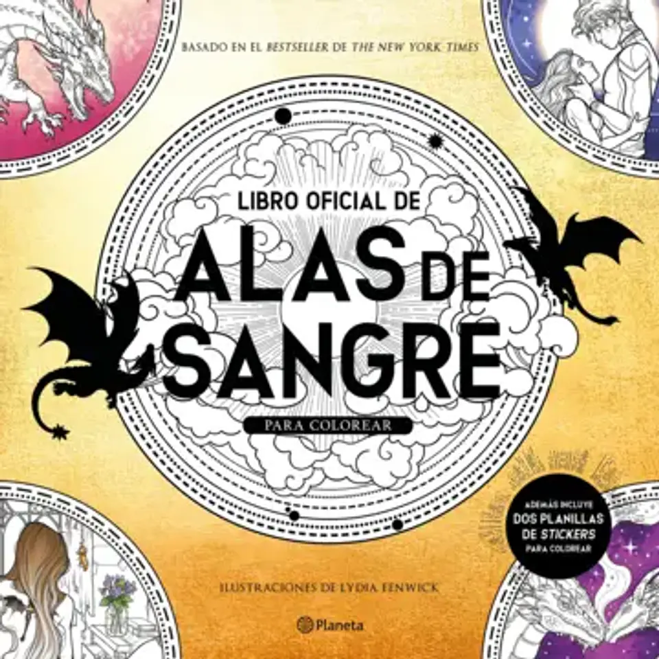 Libro oficial de Alas de sangre para colorear 1