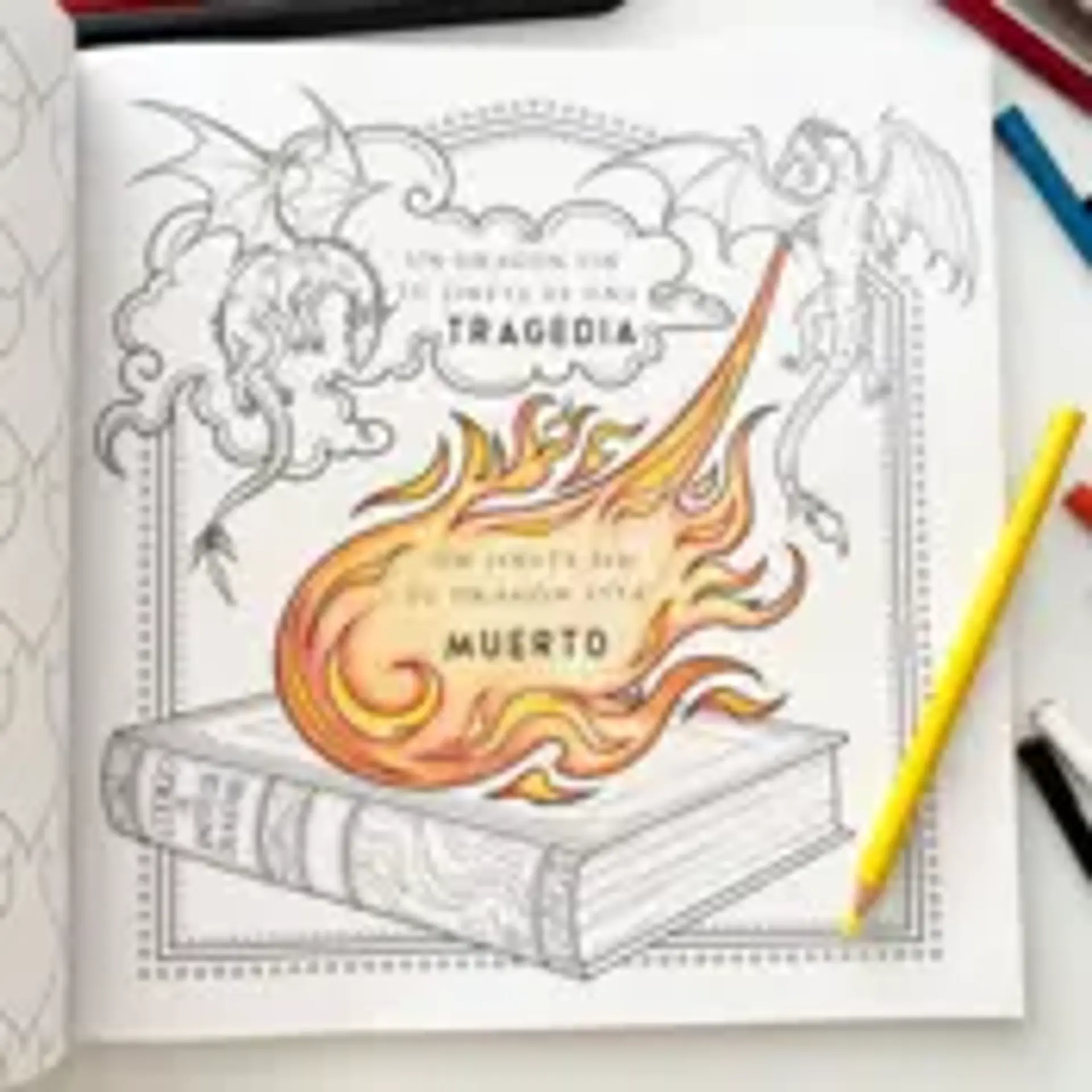 Libro oficial de Alas de sangre para colorear 3