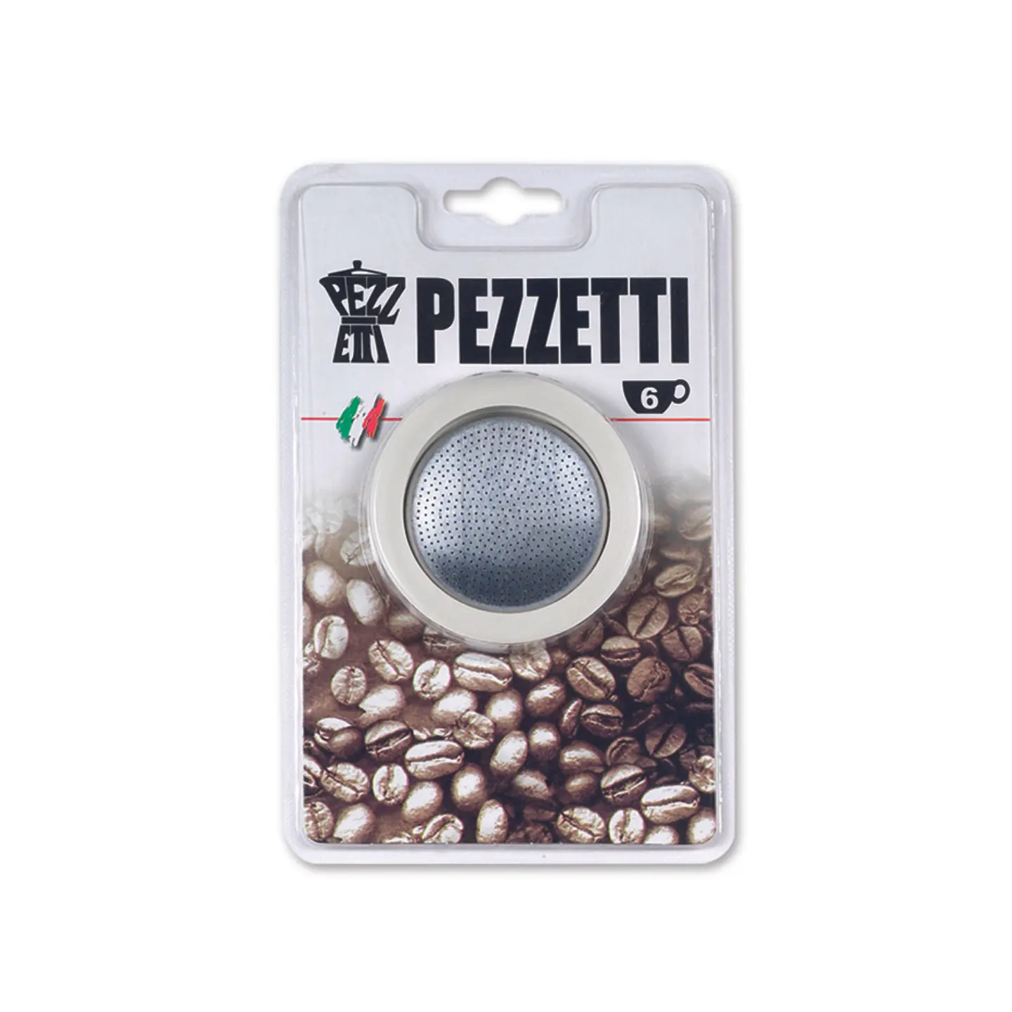 Filtro Acero Inox-3 Juntas Silicona-Cafetera 6 tazas Steel Express 3