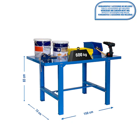 Banco Simonwork BT6L Metal 1500 Azul