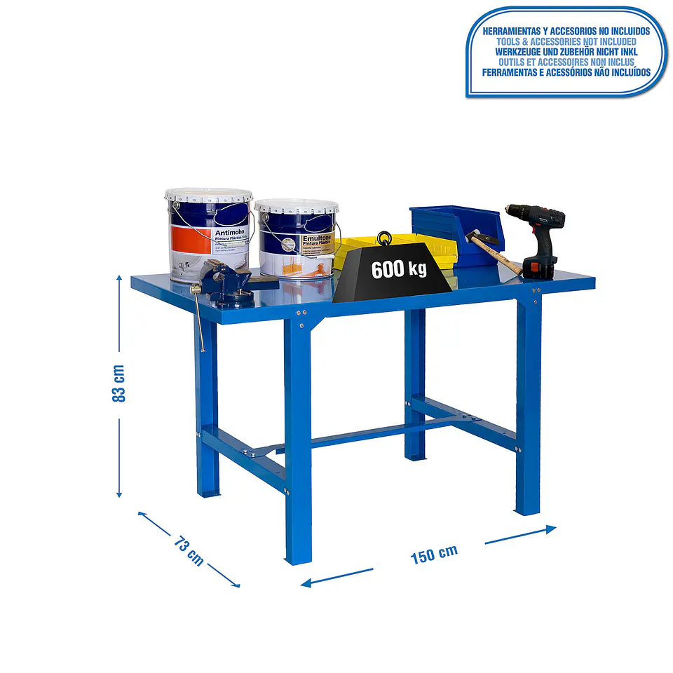 Banco Simonwork BT6L Metal 1500 Azul 2