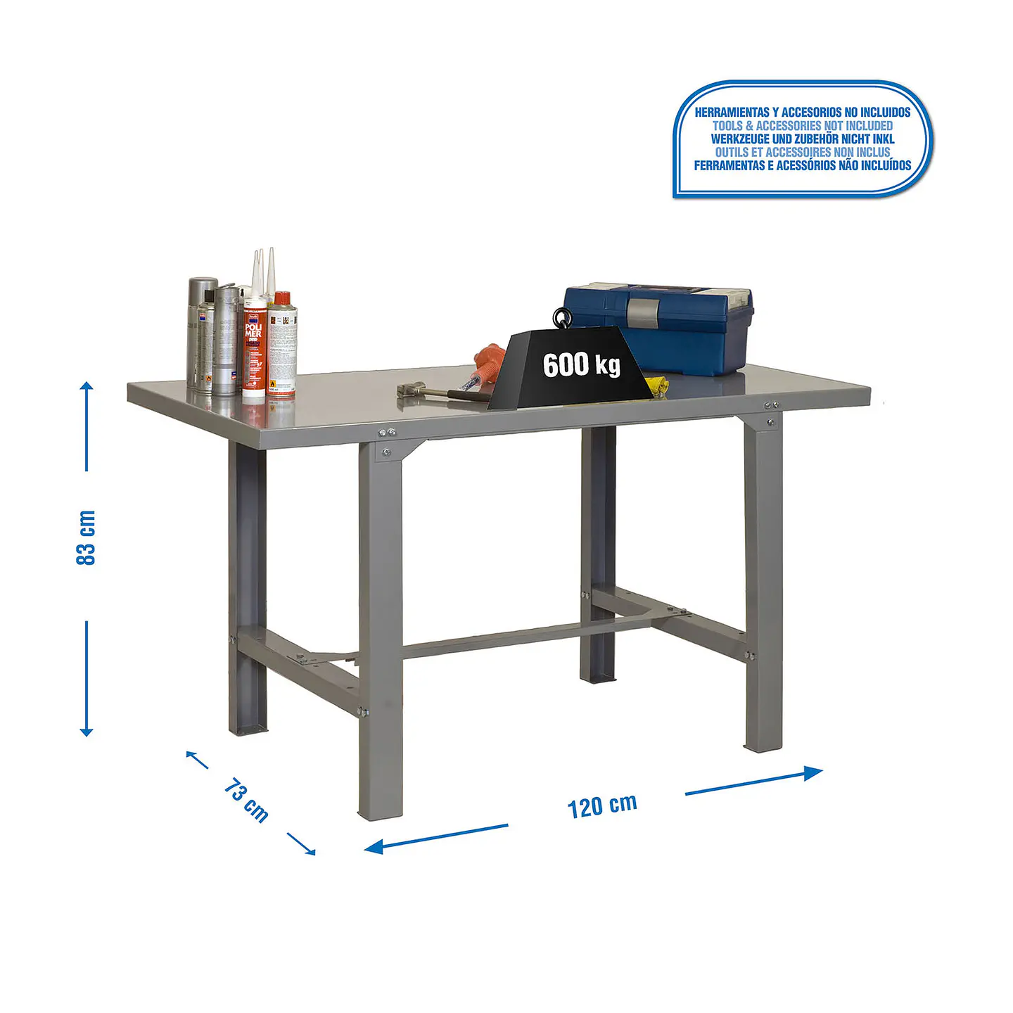 Banco Simonwork BT6 Metal 1200 Gris 3