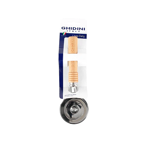 Cortador de Pizza Acero Inox Mango Madera