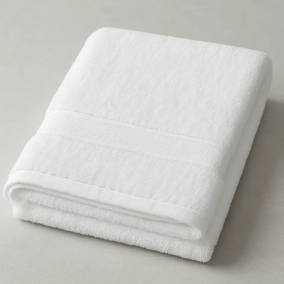 Toalla de Baño 700 Gramos Algodón Egipcio Blanca 3