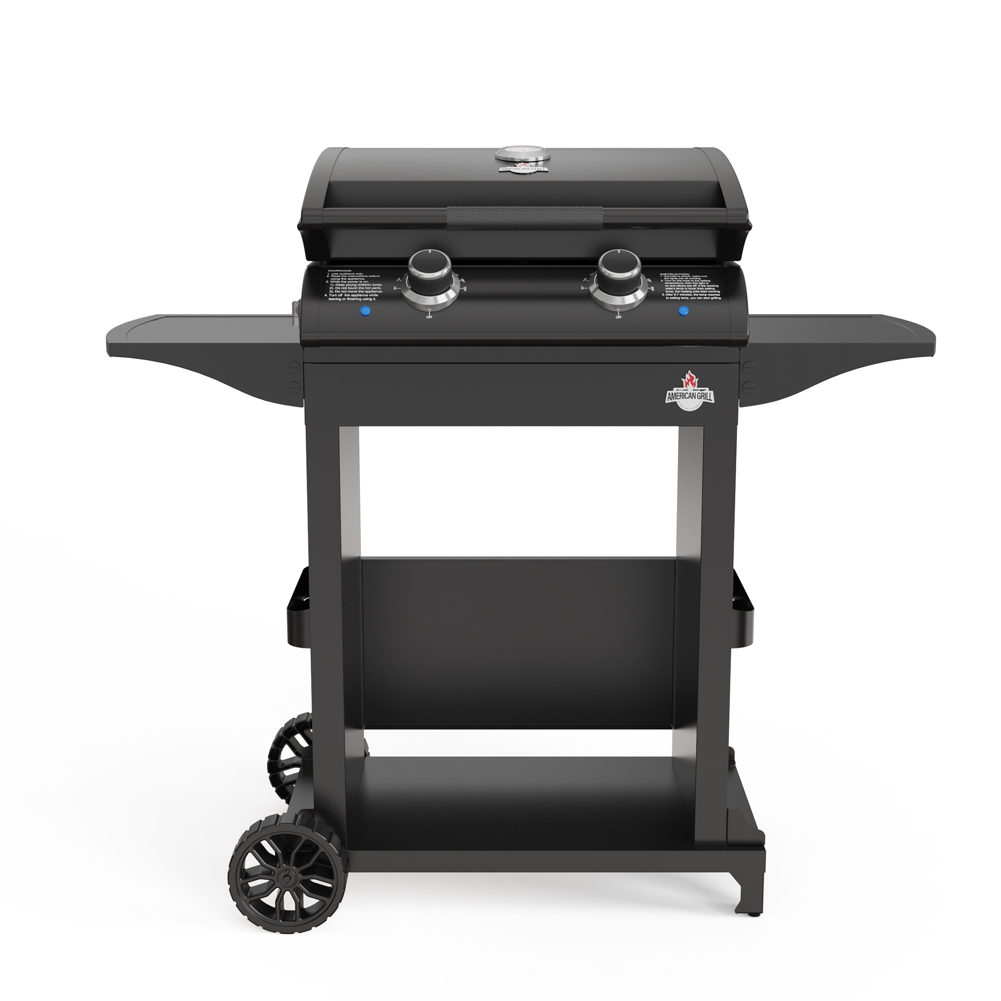 Parrilla Exterior Eléctrica E2B Boston Black con Carro