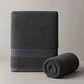 Juego Toallas 1100 Gramos Algodón Egipcio Baño y Mano Gris Pizarra - Miniatura 1