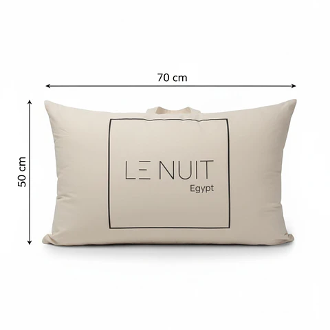 Almohada 1000 Gr Microfibra Tela 300 Hilos Algodón Egipcio 50x70 cm Blanco