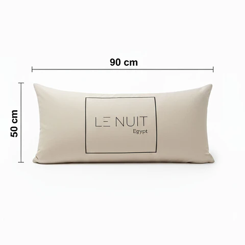 Almohada 1200 Gr Microfibra Tela 300 Hilos Algodón Egipcio 50x90 cm Blanco