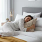 Almohadas 350 Gr Microfibra Tela 300 Hilos Algodón Egipcio 45x45 cm Blanco - Miniatura 4