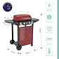 Set Parrilla Eléctrica 2 Quemadores Manhattan Red + Funda XS - Miniatura 2